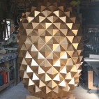 Fabrication objets géants Ananas 3m
